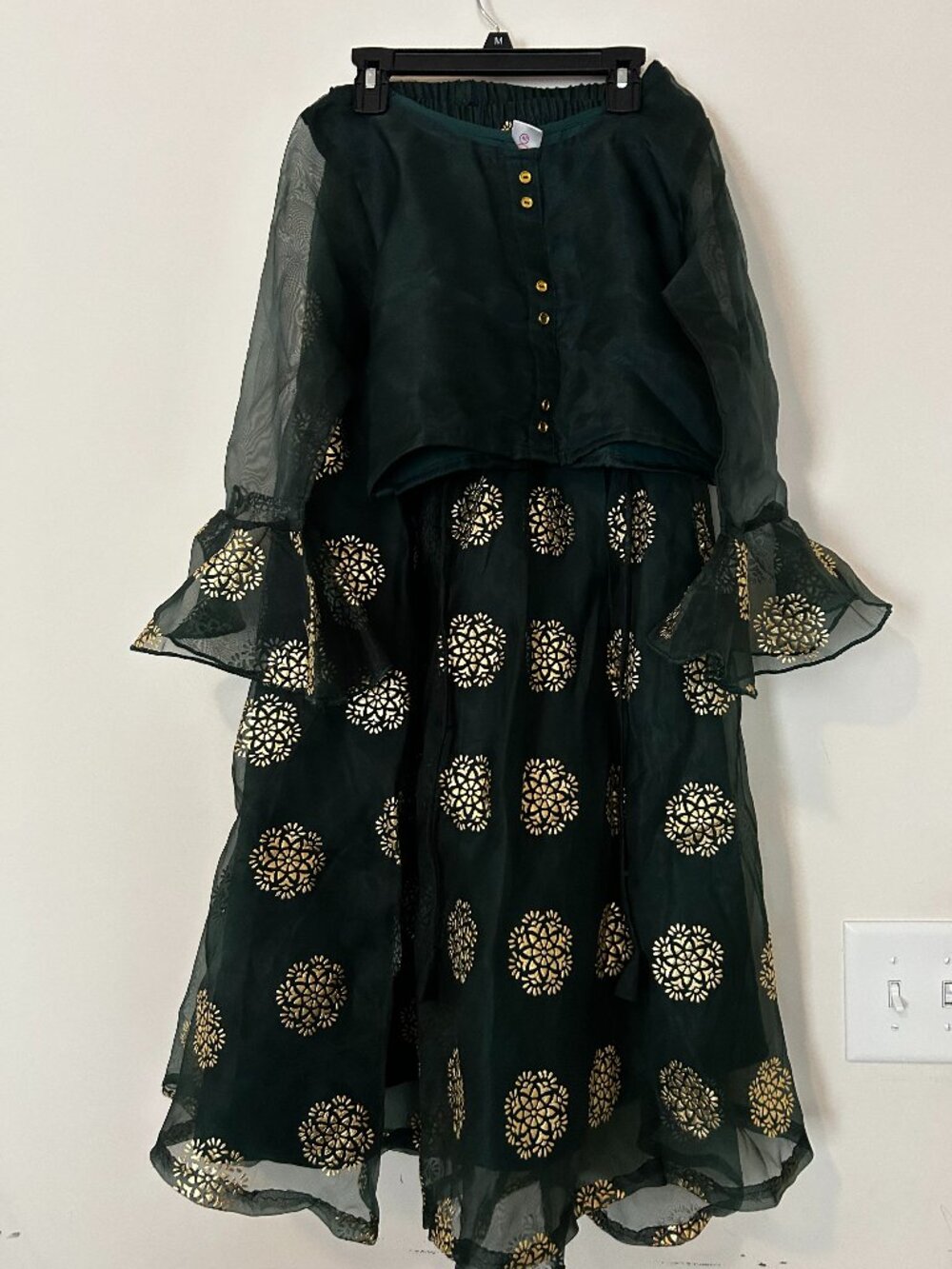 Indian 2 piece Kids lehenga choli, party wear - 12 year old size